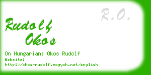 rudolf okos business card